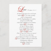 1 Corinthians 13 Briefkaart (Voorkant)