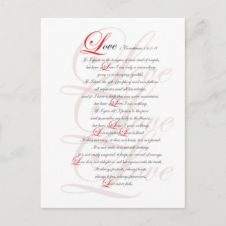 1 Corinthians 13 Briefkaart