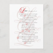 1 Corinthians 13 Briefkaart (Voorkant)