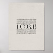 1 Corinthians 13, Chapter of Love, Bible Verse, Mo Poster (Voorkant)