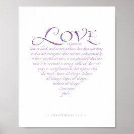 1 Corinthians 13 Heart Shaped Print