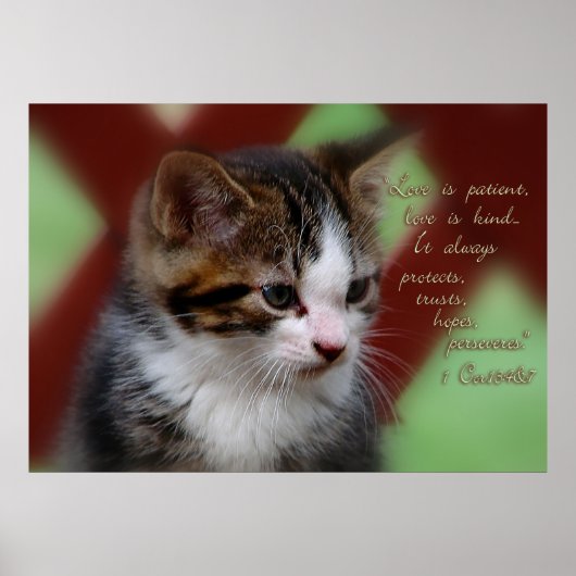 1 Corinthians 13 Inspirerend Poster (Voorkant)