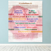 1 Corinthians 13 - Liefde Canvas Afdruk (Insitu (Houten vloer))