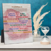 1 Corinthians 13 - Liefde Fotoplaat (Zijkant)
