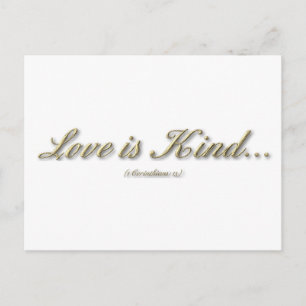 1 Corinthians 13 - Liefde is aardig Briefkaart