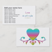 1 Corinthians 13 - Liefde is niet onbeleefd Visitekaartje (Voorkant / Achterkant)