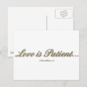 1 Corinthians 13 - Liefde is patiënt Briefkaart (Voorkant / Achterkant)