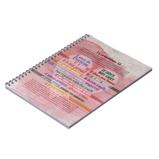 1 Corinthians 13 - Liefde Notitieboek (Linkerzijde)