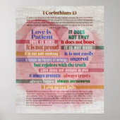 1 Corinthians 13 - Liefde Poster (Voorkant)