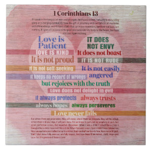 1 Corinthians 13 - Liefde Tegeltje