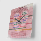 1 Corinthians 13 - Liefde Vierkante Klok (Hoek)