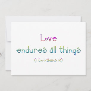 1 Corinthians 13 - Liefde zorgt voor alles