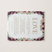 1 Corinthians 13 Love Bible Floral Legpuzzel (Horizontaal)