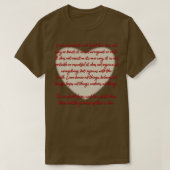 1 Corinthians 13 Love is1 T-shirt (Design voorkant)