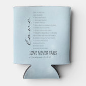1 Corinthians 13 Love is Bible Verse Blikjeskoeler (Voorkant)