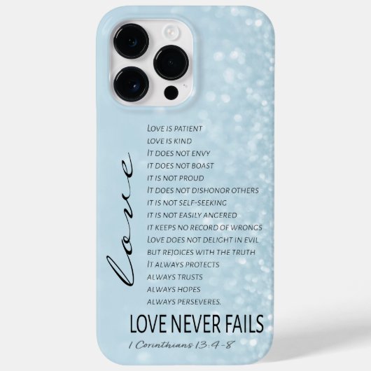 1 Corinthians 13 Love is Bible Verse Case-Mate iPhone Case (Achterkant)