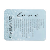 1 Corinthians 13 Love is Bible Verse Magneet (Horizontaal)