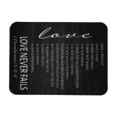 1 Corinthians 13 Love is Bible Verse Magneet (Horizontaal)