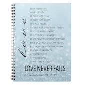 1 Corinthians 13 Love is Bible Verse Notitieboek (Voorkant)