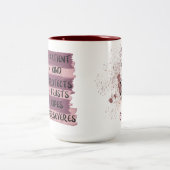 1 corinthians 13 Love is Patient Tweekleurige Koffiemok (Center)