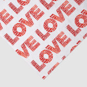 1 Corinthians 13 Pattern Red Tissuepapier (Detail)