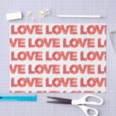 1 Corinthians 13 Pattern Red Tissuepapier (Craft)