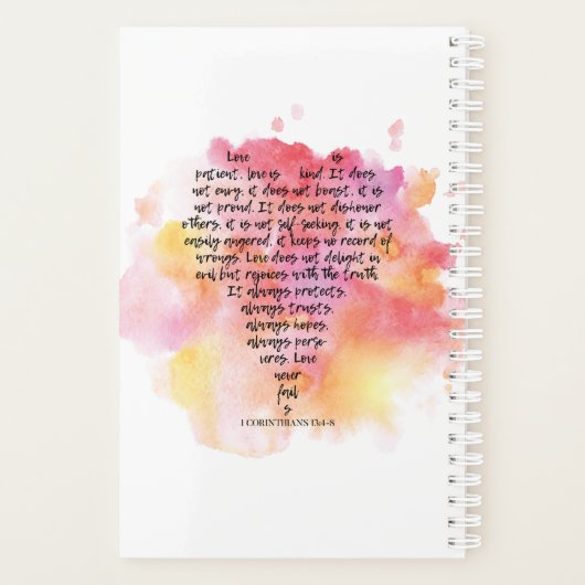 1 Corinthians 13 Planner (Achterkant)