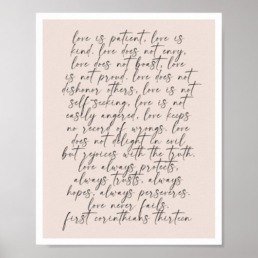 1 Corinthians 13 Poster (Voorkant)
