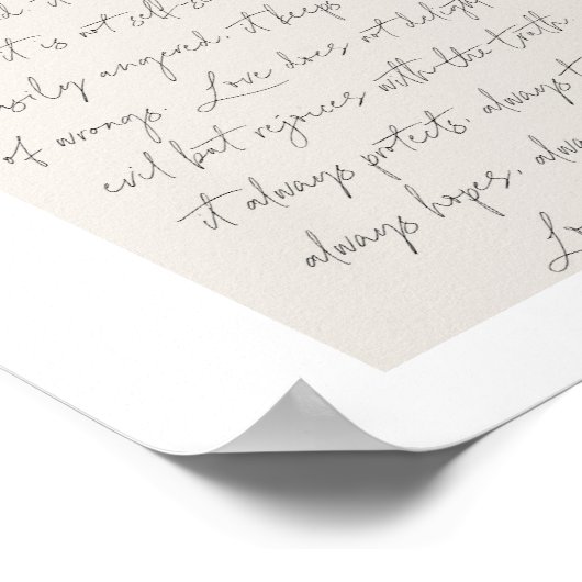 1 Corinthians 13 Poster (Hoek)