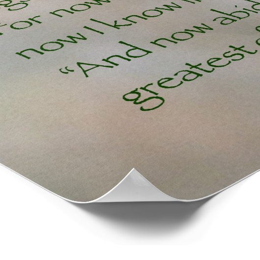 1 Corinthians 13 Poster (Hoek)