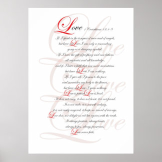 1 Corinthians 13 Poster