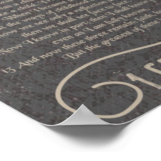 1 Corinthians 13 Poster (Hoek)