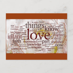 1 Corinthians 13 Roos (v1) Briefkaart