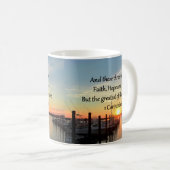 1 CORINTHIANS 13 SUNSET ONTWERP KOFFIEMOK (Voorkant rechts)