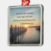 1 CORINTHIANS 13 SUNSET ONTWERP METALEN ORNAMENT (Links)