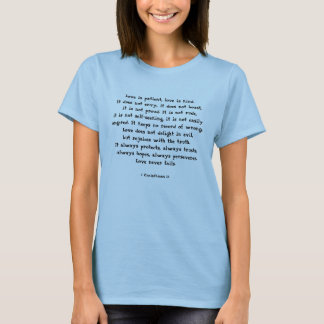 1 Corinthians 13 T-shirt