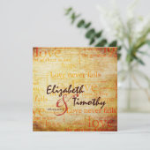 1 Corinthians 13 Weddenschap Kaart (Staand voorkant)