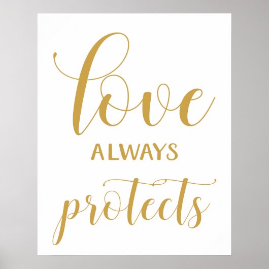 1 Corinthians 13 - Wedding Aisle Signs Poster (Voorkant)