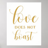 1 Corinthians 13 - Wedding Aisle Signs Poster (Voorkant)