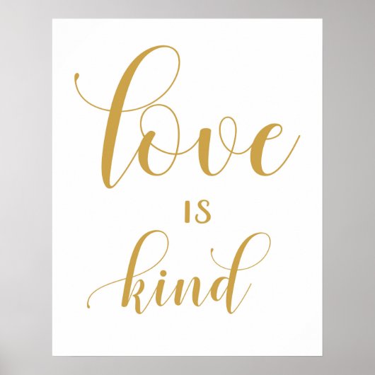 1 Corinthians 13 - Wedding Aisle Signs Poster (Voorkant)