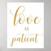 1 Corinthians 13 - Wedding Aisle Signs Poster (Voorkant)