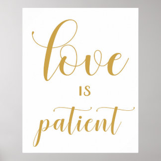 1 Corinthians 13 - Wedding Aisle Signs Poster