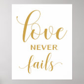 1 Corinthians 13 - Wedding Aisle Signs Poster (Voorkant)