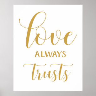 1 Corinthians 13 - Wedding Aisle Signs Poster