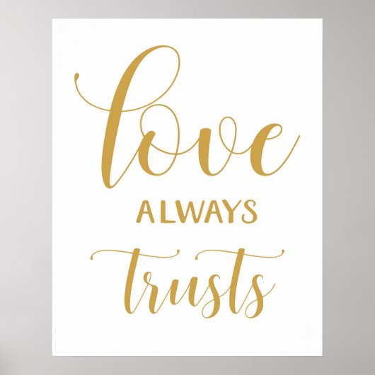 1 Corinthians 13 - Wedding Aisle Signs Poster (Voorkant)