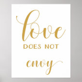 1 Corinthians 13 - Wedding Aisle Signs Poster (Voorkant)