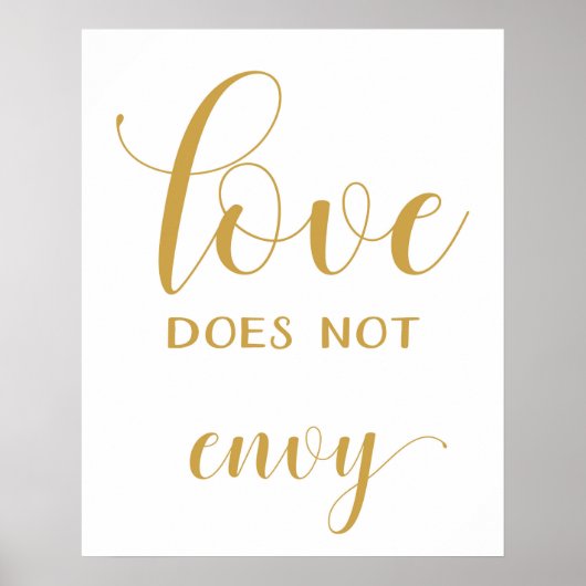 1 Corinthians 13 - Wedding Aisle Signs Poster (Voorkant)