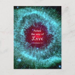 1 Corinthians 14:1 Briefkaart