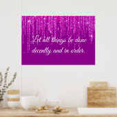 1 Corinthians 14:40 Poster (Keuken)