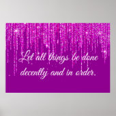 1 Corinthians 14:40 Poster (Voorkant)